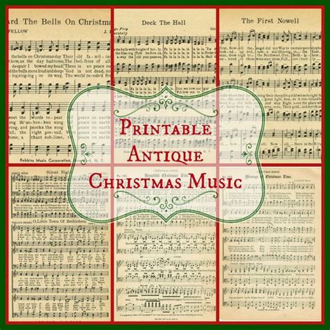 Christmas sheet music, Sheet music and Free printable on Pinterest