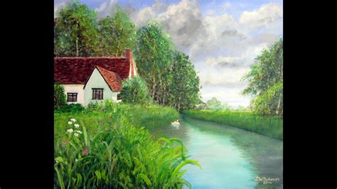 Cottage At Flatford Acrylic Painting By Steve Buchanan Youtube