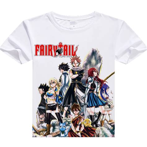 Buy Casual Men Tshirt Hot Anime Fairy Tail Digital
