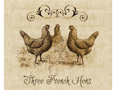 Three French Hens Via Etsy 12 Days Of Christmas Pinterest Hens
