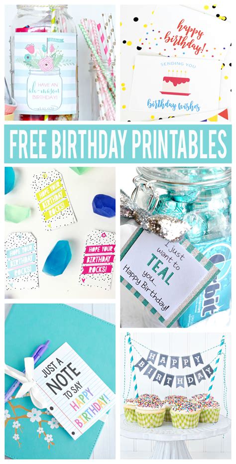 The free, printable birthday cards below are perfect are a perfect way to wish someone a happy birthday. Free Birthday Printables - Eighteen25