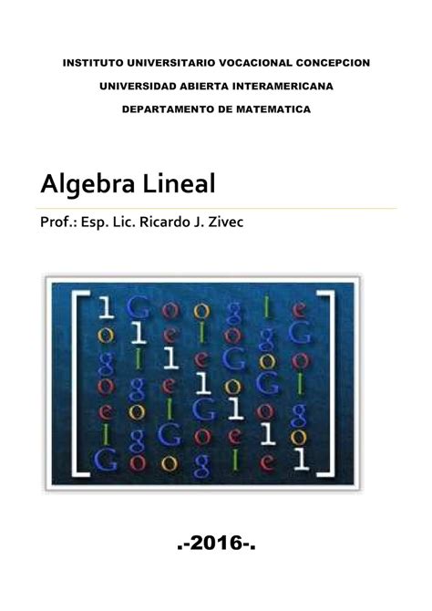 Calam O Dossier Algebra Lineal Doc