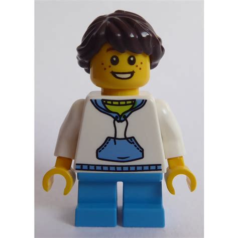 Lego Lego Creator Child With White Hoodie With Blue Pockets Dark Azure