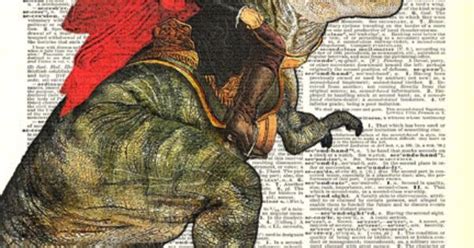 George Washington Riding A Dinosaur Dictionary Page By Vintypages 9