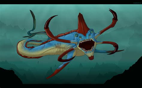 Subnautica Reaper Leviathan Concept Art