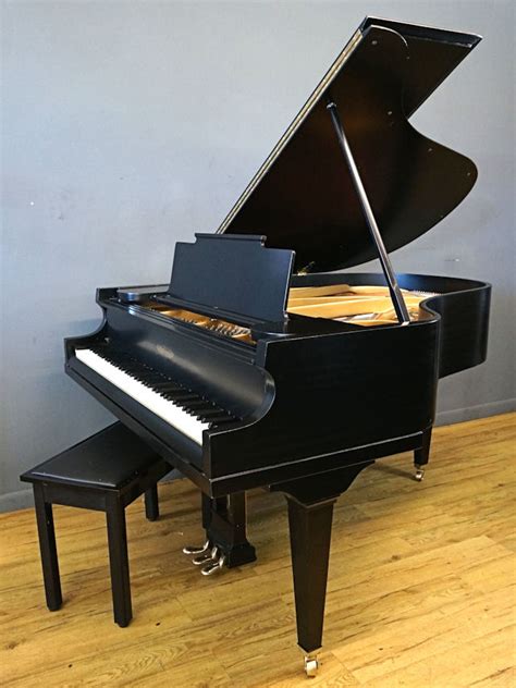 Chickering Baby Grand Piano Ebony Black New Matching Bench Cameron Piano