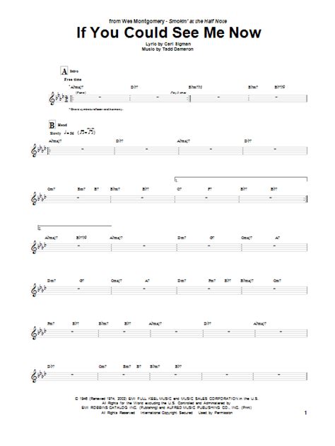 If You Could See Me Now Sheet Music Direct