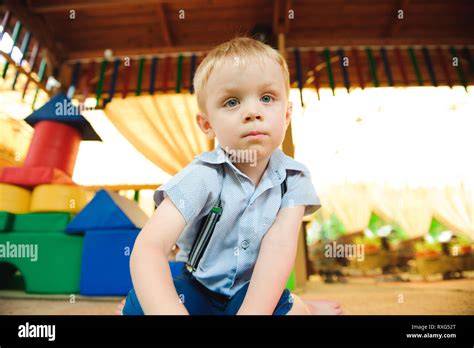 A Modern Children Playground Indoor With Toys Stock Photo Alamy