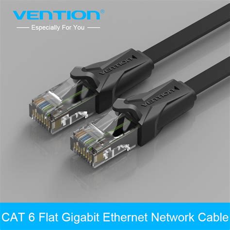 Ethernet cables connect devices such as pcs, routers, and switches within a local area network. Vention rj45 connector High Speed UTP CAT 6 Ethernet cable Flat Gigabit Network Cable RJ45 Patch ...