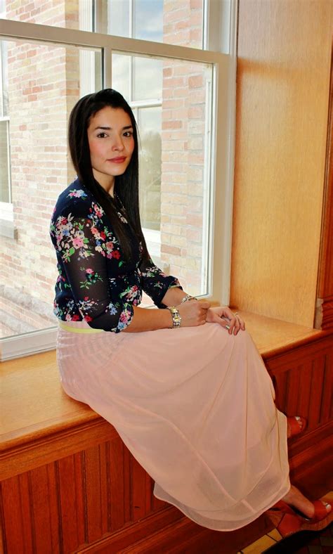 My Simple Modest Chic Floral And Pastel Long Pleated Skirt