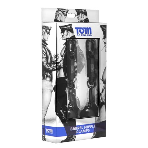 Tom Of Finland Weighted Barrel Nipple Clamps 4 Ounces Each