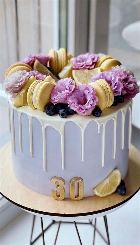 40 Cute Cake Ideas For Any Celebration Lavender Coloured Cake With