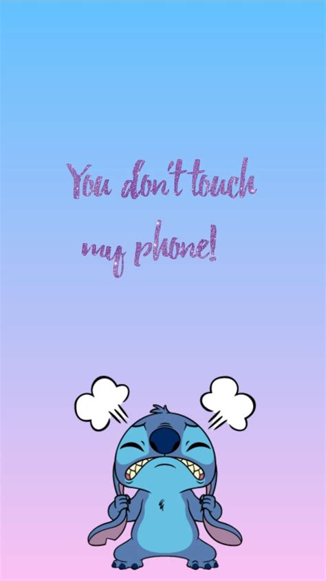 Collection of don't touch my phone cute wallpapers. Stitch | Dont touch my phone wallpapers, Funny phone wallpaper, Funny wallpapers