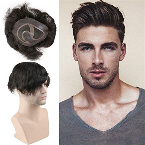 buy voloria hair replacement for men thin skin toupee mono lace top men s hair pieces