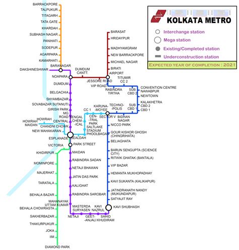 Kolkata Metro Metro Maps Lines Routes Schedules