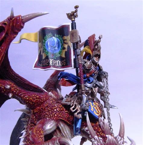 Karl Franz On Dragon Warhammer Empire Fantasy Miniatures Miniature