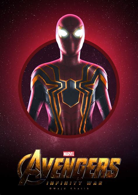 Avengers Infinity War Spider Man Majd Khatib Posterspy