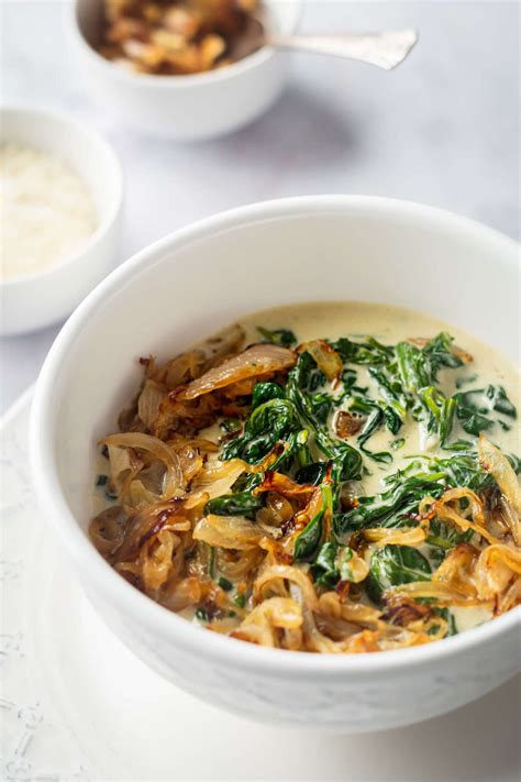 Creamed Spinach With Caramelized Onion Danny S Delight
