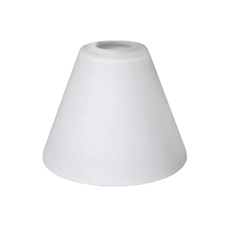 551 In X 65 In Cone Frosted Opal Etched Glass Pendant Light Shade With 2 In Straight Type