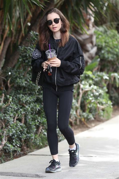 Lily Collins In Tights 14 Gotceleb