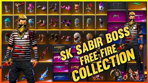 Sk sabir boss has an incredible k/d ratio, and he posts exemplary gameplay videos on his youtube channel. SK SABIR BOSS FREE FIRE FULL COLLECTION | FREE FIRE LEGEND ...