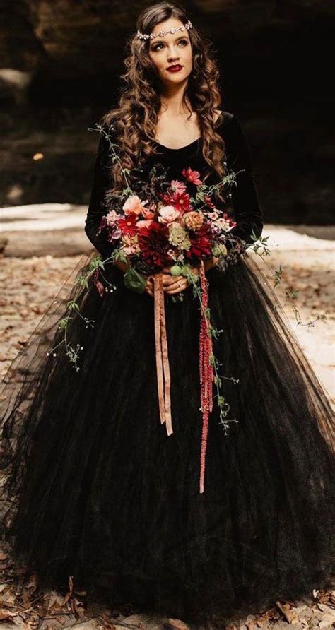 Get the best deal for long sleeve dresses for women with embroidered from the largest online selection at ebay.com. V Neck Long Sleeves Black Wedding Dresses Bridal Gowns ...