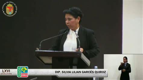 Intervención De La Dip Silvia Lilian Garcés Quiroz Sesión Ordinaria