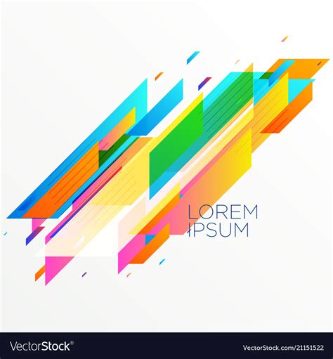 Abstract Bright Colors Background Design Vector Image