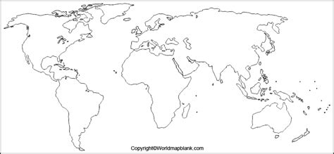 View 21 World Political Map Blank A4 Size Texsus