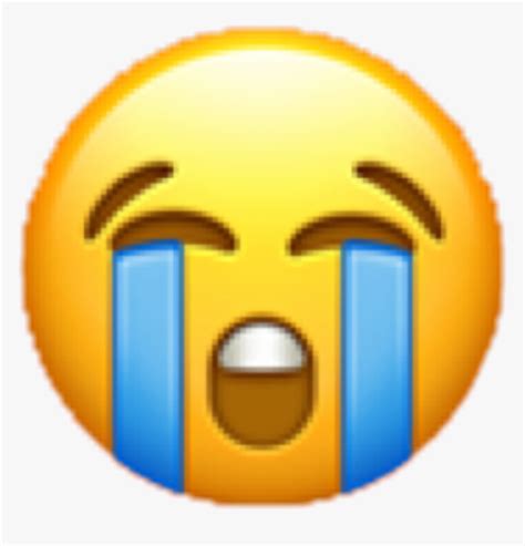 Tears Crying Emoji Yellow Sad Blue Freetoedit Crying Emoji Ios