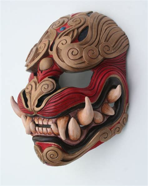Lion Of The Wind Mask By Mostlymade Japanese Mask Oni Mask Masks Art