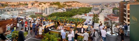 Lisbon Rooftop Bar Sky Bar By Seen Avani Avenida Liberdade