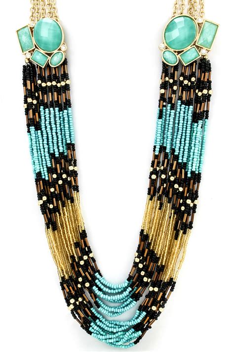 Multi Strand Seed Bead Necklace Set Necklaces
