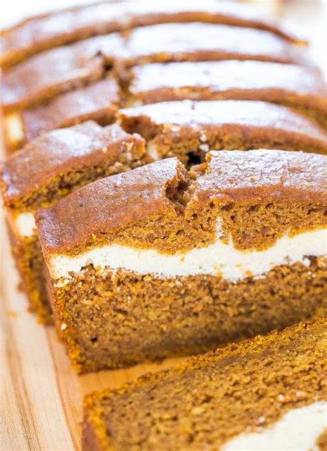 Cream Cheese Filled Pumpkin Bread By Averie Cooks Bigoven