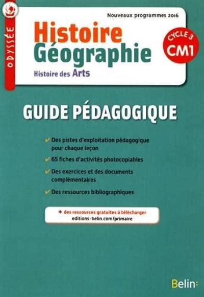 Livre Histoire Géographie Histoire Des Arts Cycle 3 Cm1 Nouveau