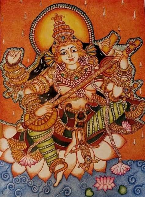 Kerala Mural Painting Tanjore Painting Ganesha Painting Diy Canvas