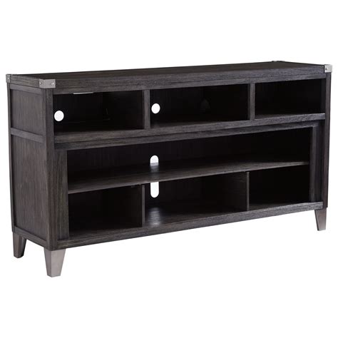 Signature Design By Ashley Todoe Contemporary Dark Gray Large Tv Stand