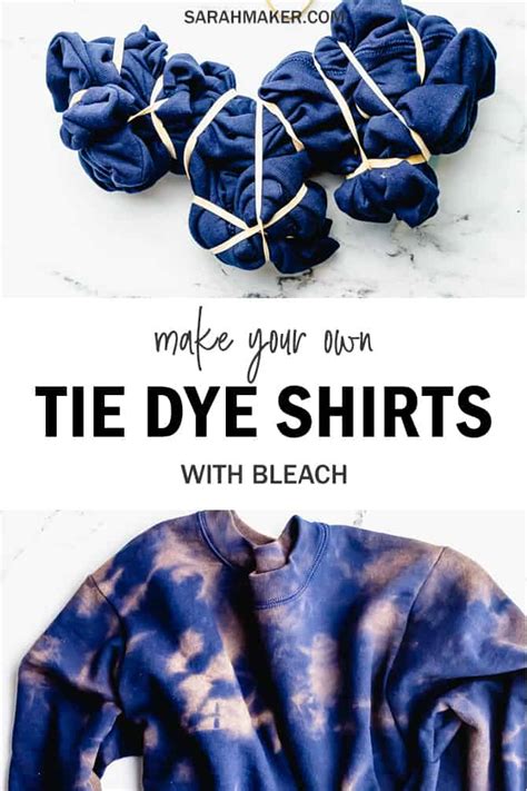 tie dye bleach shirt how to