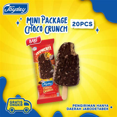 Jual Joyday Ice Cream Mini Package Choco Crunch Isi Pcs Eskrim Stik Shopee Indonesia