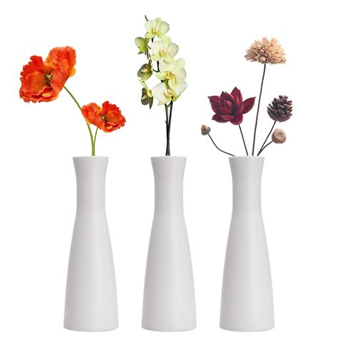Tall Conic Composite Plastics Flower Vase Small Bud Decorative Floral