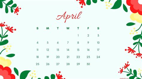 April 2021 Calendar Wallpapers Wallpaper Cave