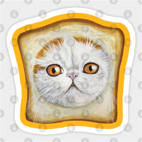 Toast Cat Pop Art Cat Art Bread Cat 10x8 Print