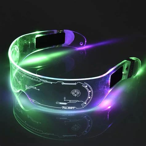 light up toys toys halloween rb01 aquat light up el wire neon rave glasses glow flashing led
