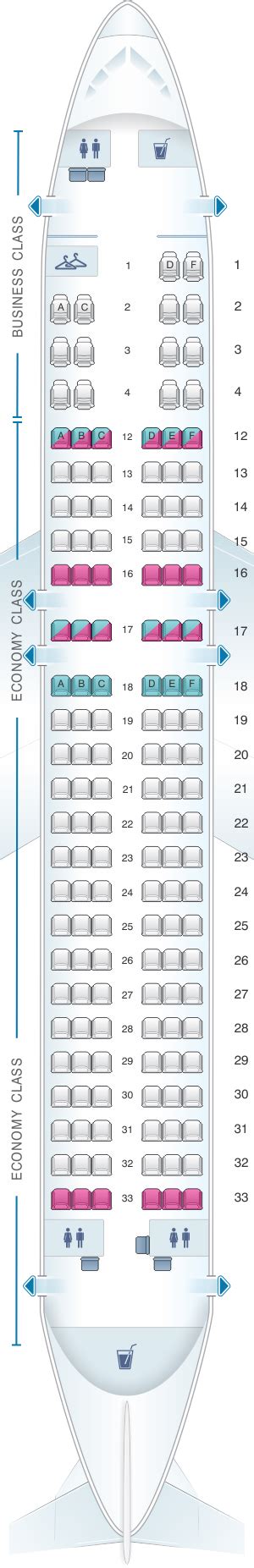Seat Map Air Canada Airbus A320 200 Seatmaestro