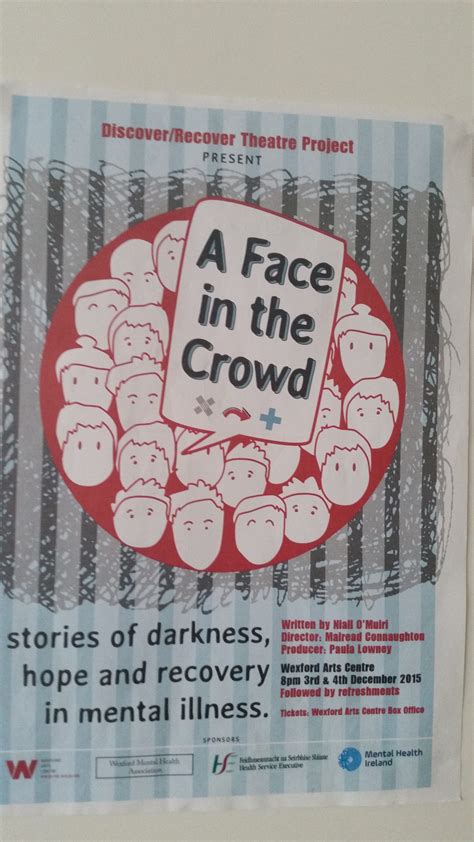 A Face In The Crowd Poster Wexford Mental Health