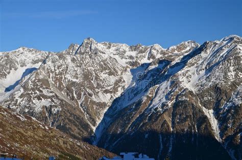 Alpine Ski Resort In Solden In Otztal Alps Tirol Austria Stock Image