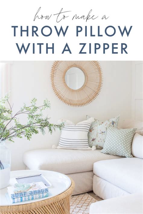 A Detailed Tutorial On How To Make A Throw Pillow With A Zipper Simple