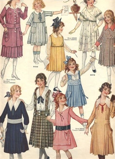 Drop Waist 1910s Girls Dresses I Wish I Could Sew These Patterns For A