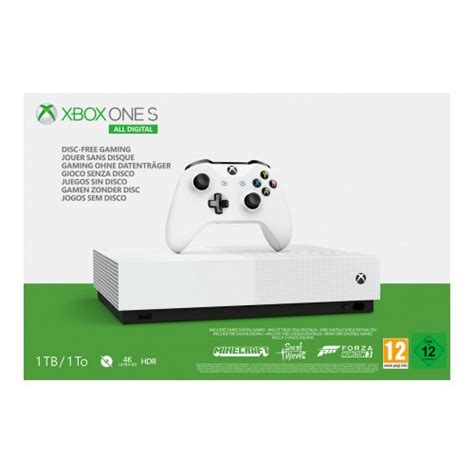 Microsoft Xbox One S 1tb All Digital Edition Minecraft Sea Of
