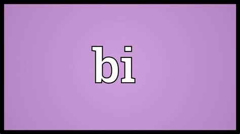 The sentence contains offensive content. Bi Meaning - YouTube